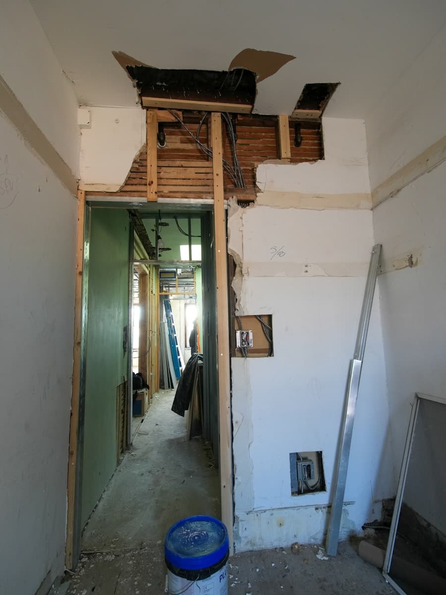 Interior renovation photo mixed into a phone camera roll