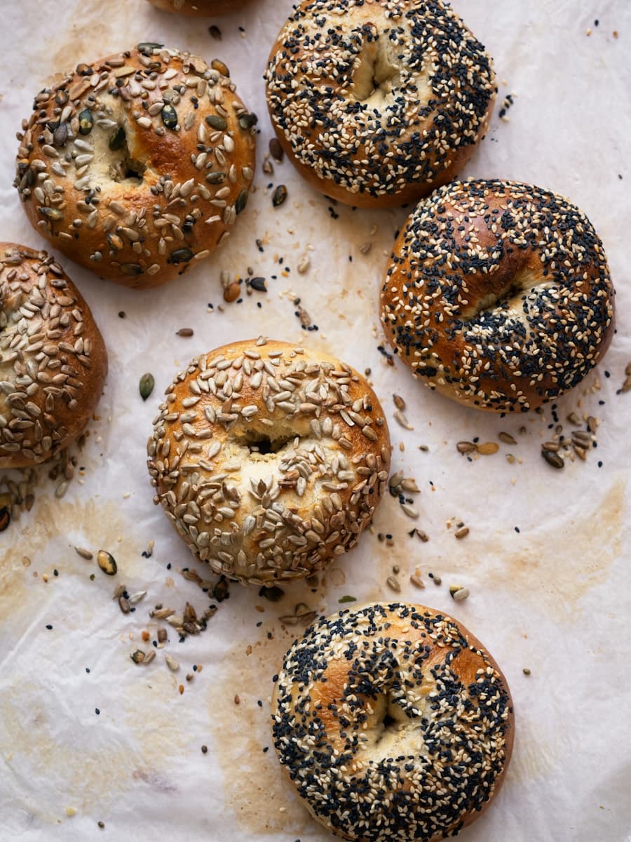 Personal bagel photo mixed into a phone camera roll